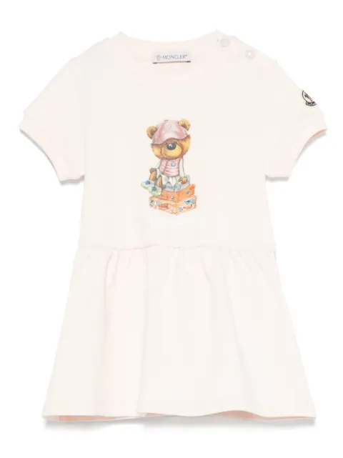 Moncler Enfant teddy bear-print dress
