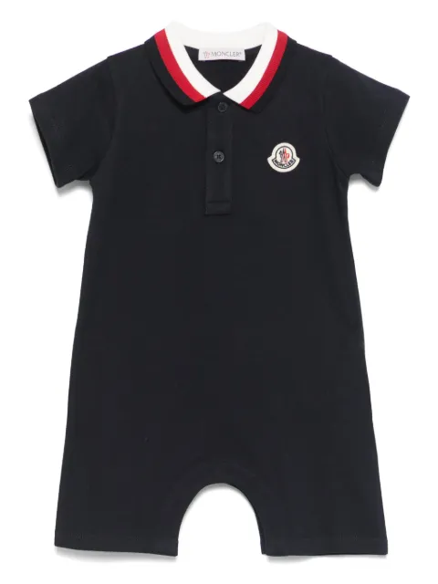 Moncler Enfant logo-patch romper