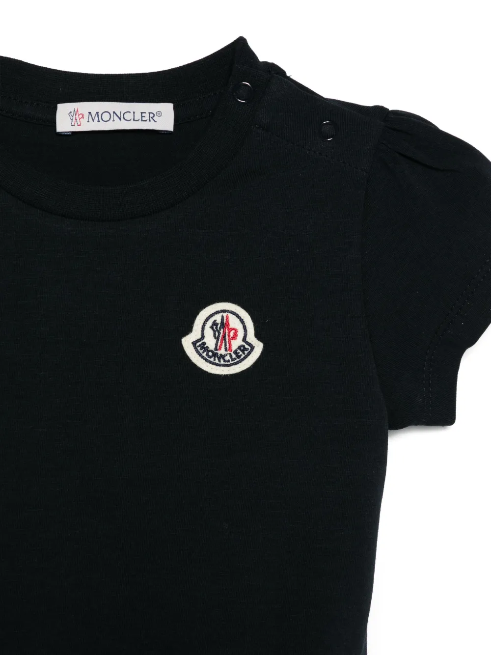 Moncler Enfant Jurk met gelaagde rok Blauw