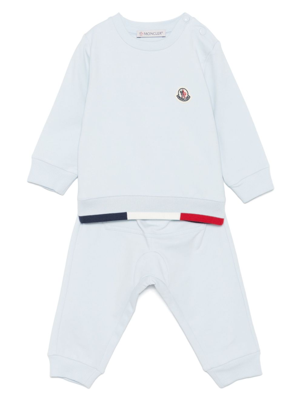 Moncler Enfant stretch-cotton tracksuit Blauw