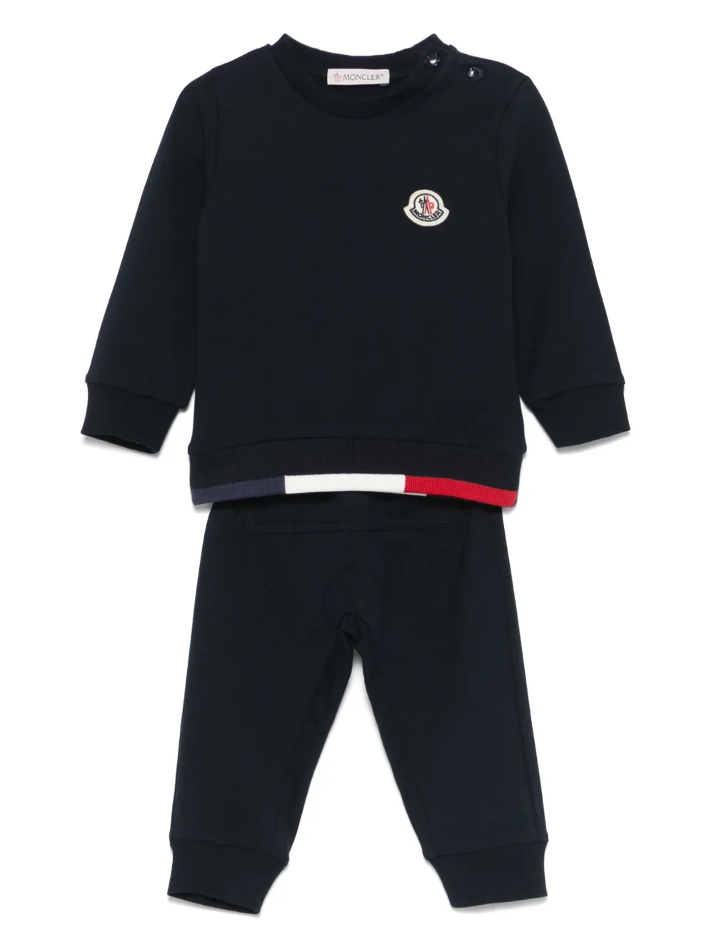 Moncler Enfant Trainingsshorts met logopatch Blauw