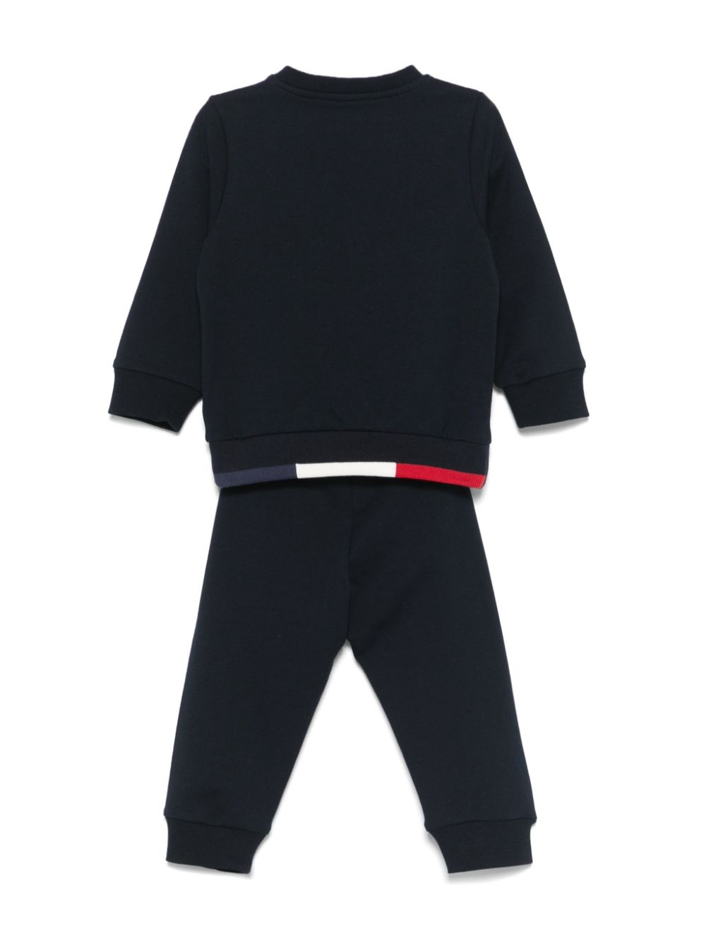 Moncler Enfant logo-patch track suit - Blauw