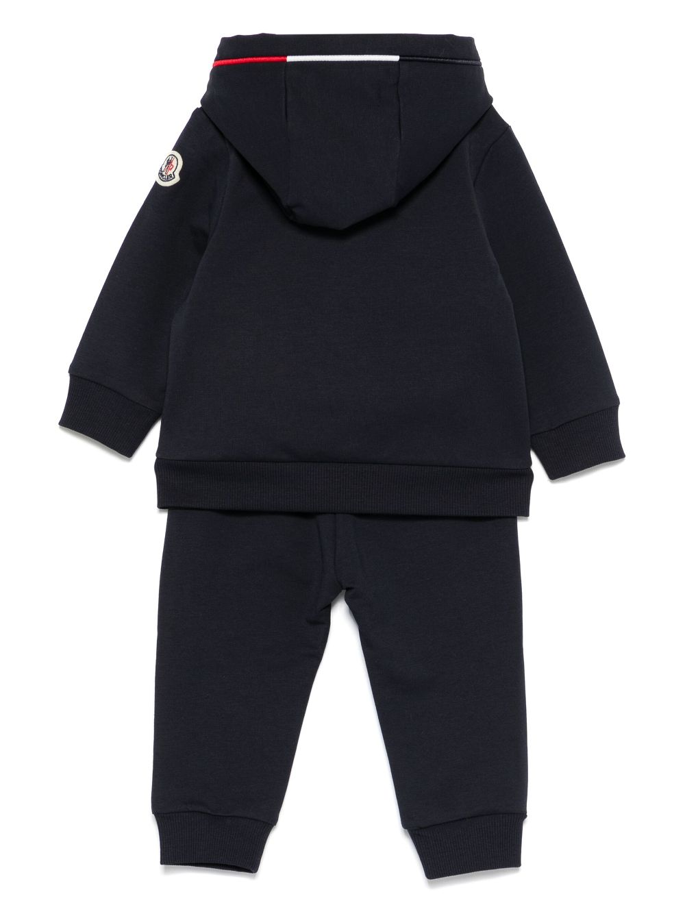 Moncler Enfant logo-patch track suit - Blauw