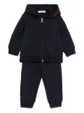 Moncler Enfant logo-patch track suit - Blue