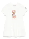 Moncler Enfant graphic-print dress - White