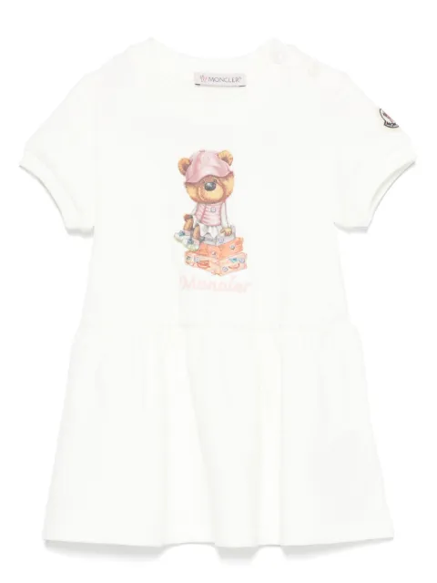 Moncler Enfant فستان بطبعة جرافيك