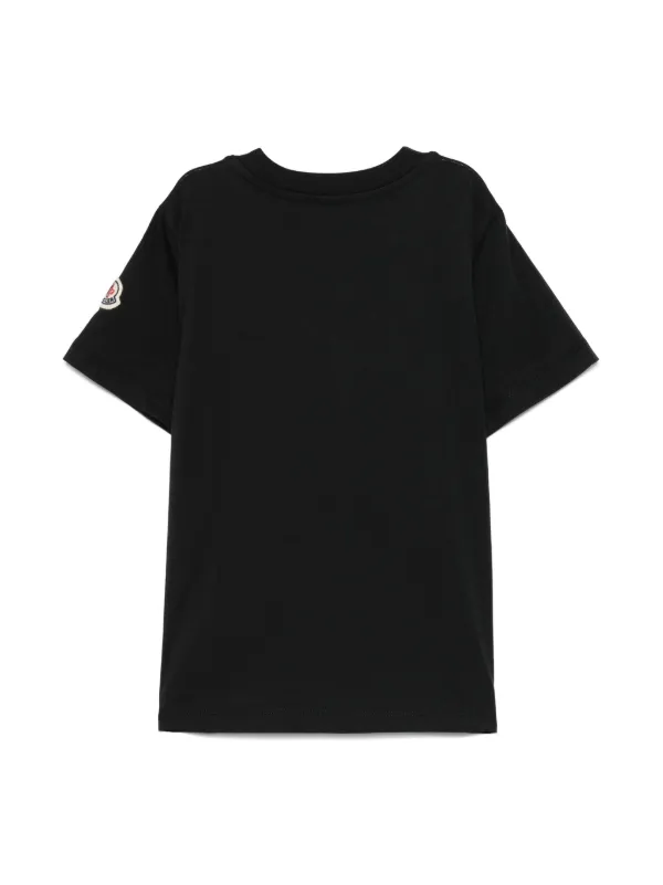MONCLER ENFANT ロゴパッチコットンTシャツ ブラック　新品未使用 24152739_54151402_600.jpg