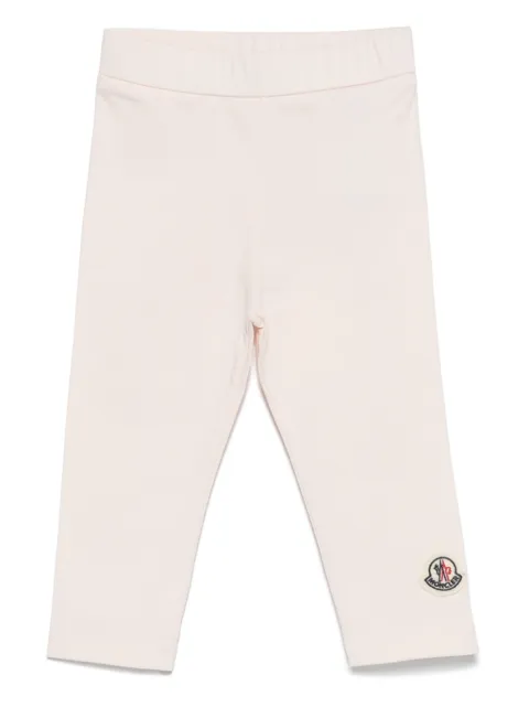 Moncler Enfant logo-patch leggings