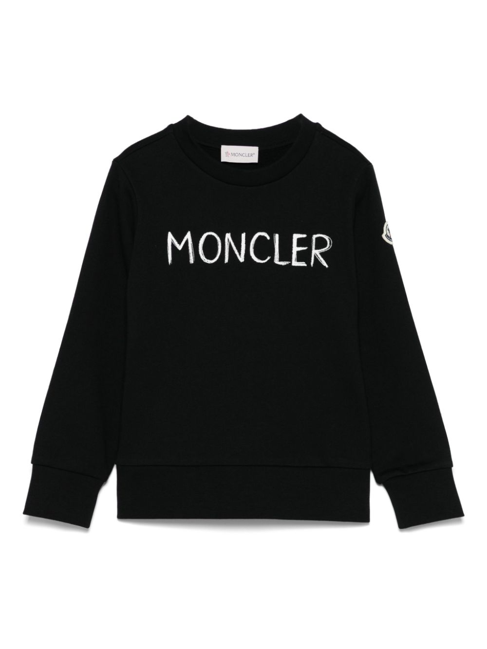 Moncler Enfant logo-print sweatshirt - Black