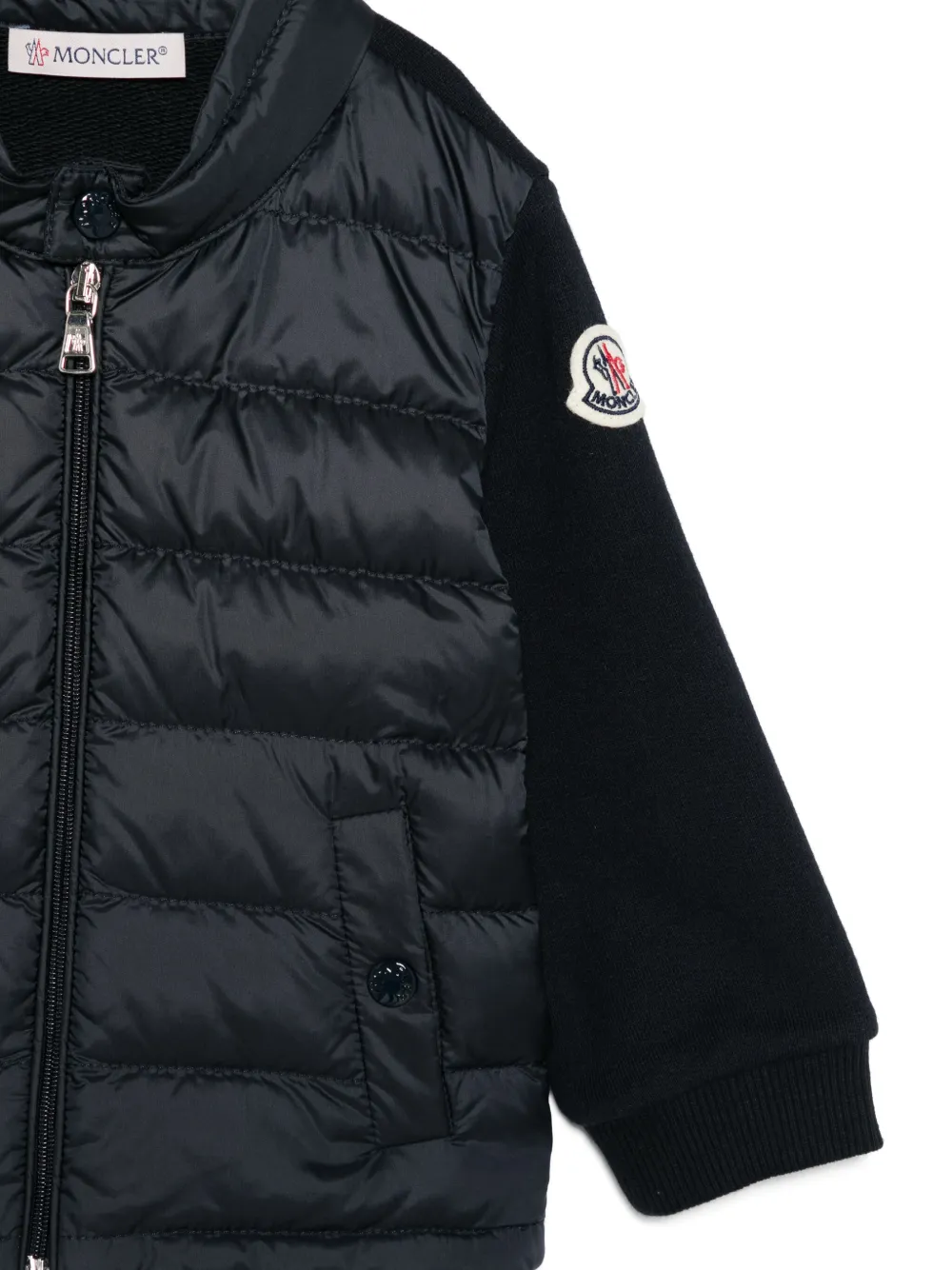 Moncler Enfant Jack met vlakken Blauw