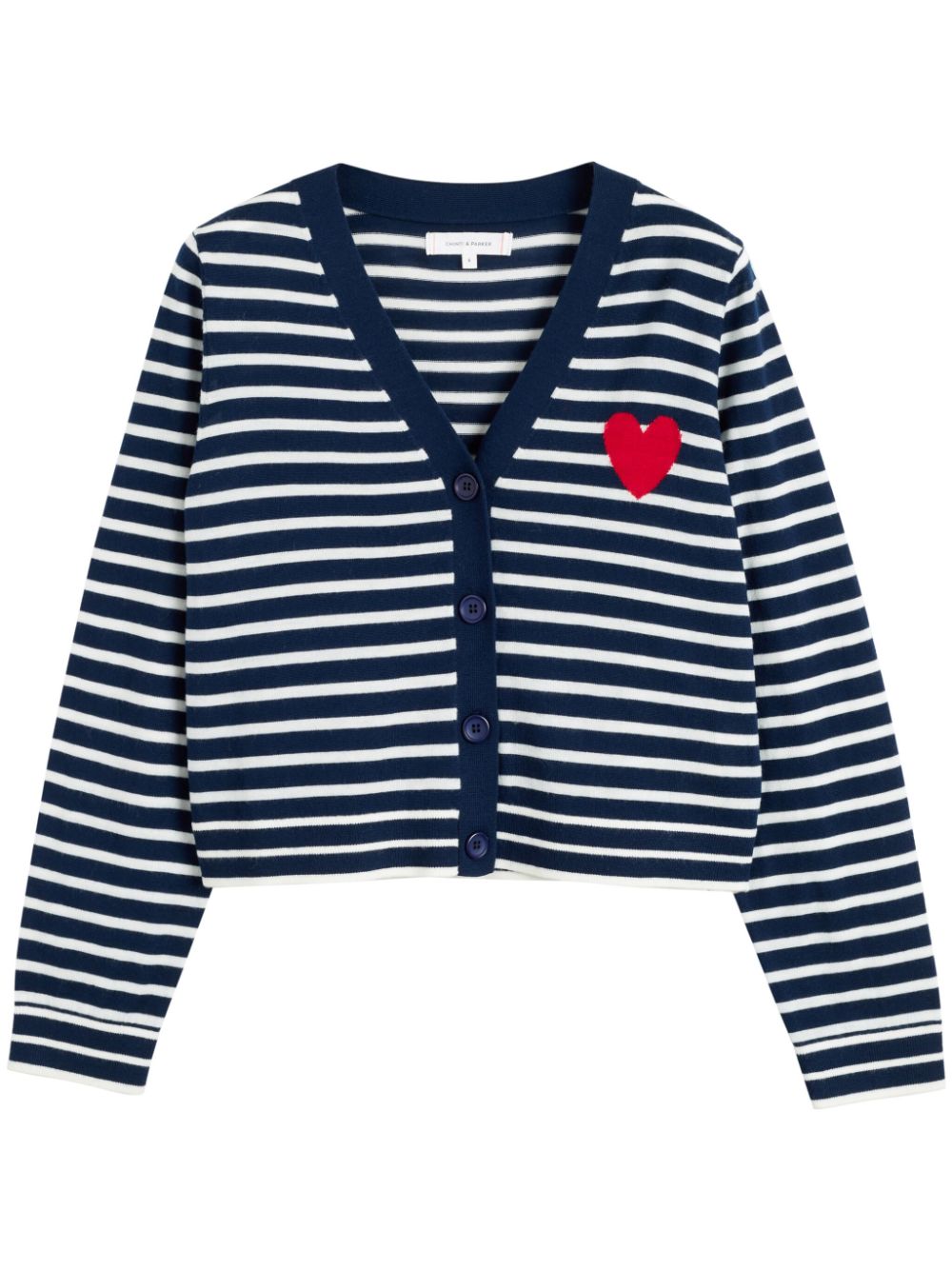 Chinti & Parker Breton Heart cardigan - Blue