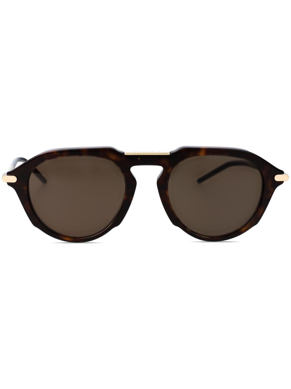 Givenchy Eyewear Zonnebril met geometrisch montuur Bruin