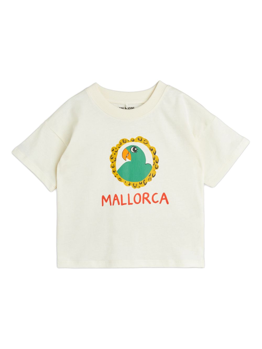 Mini Rodini Papegaai T-shirt Wit