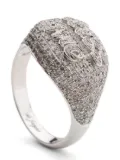 DE JAEGHER silver Kiss Me diamond ring