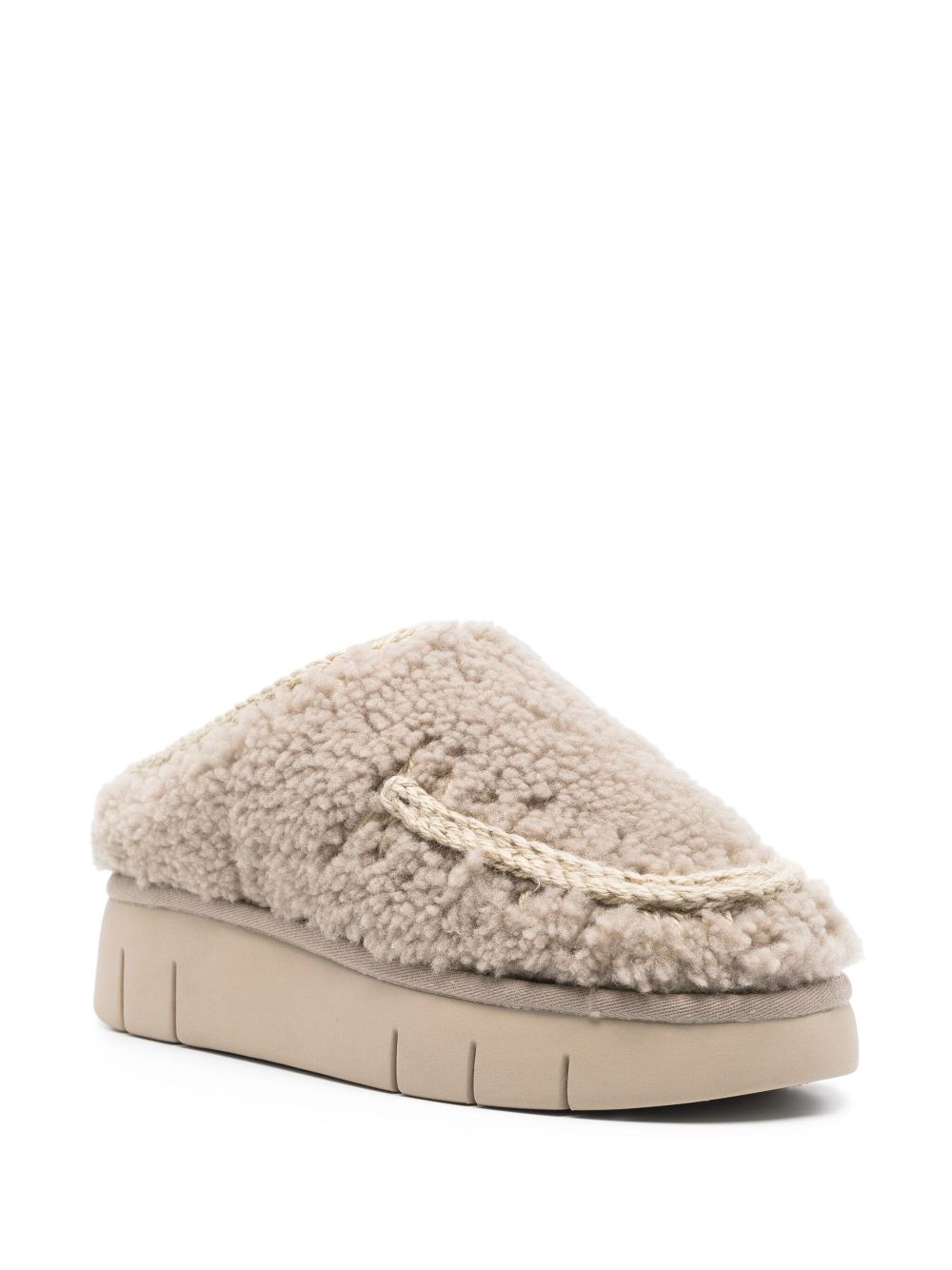 Mou shearling slippers - Grey