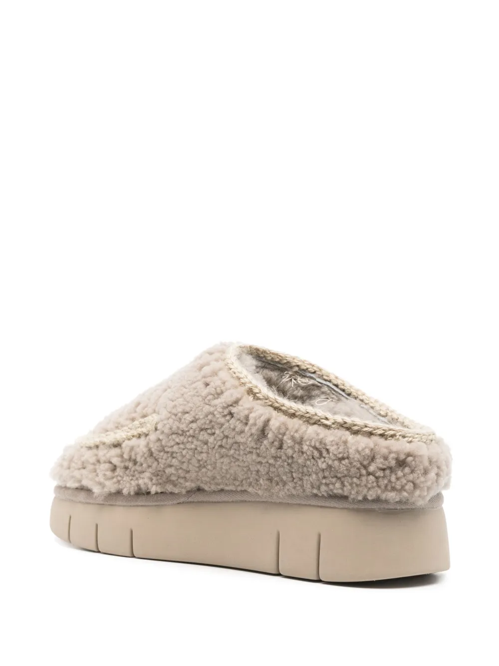 Mou shearling slippers Grey