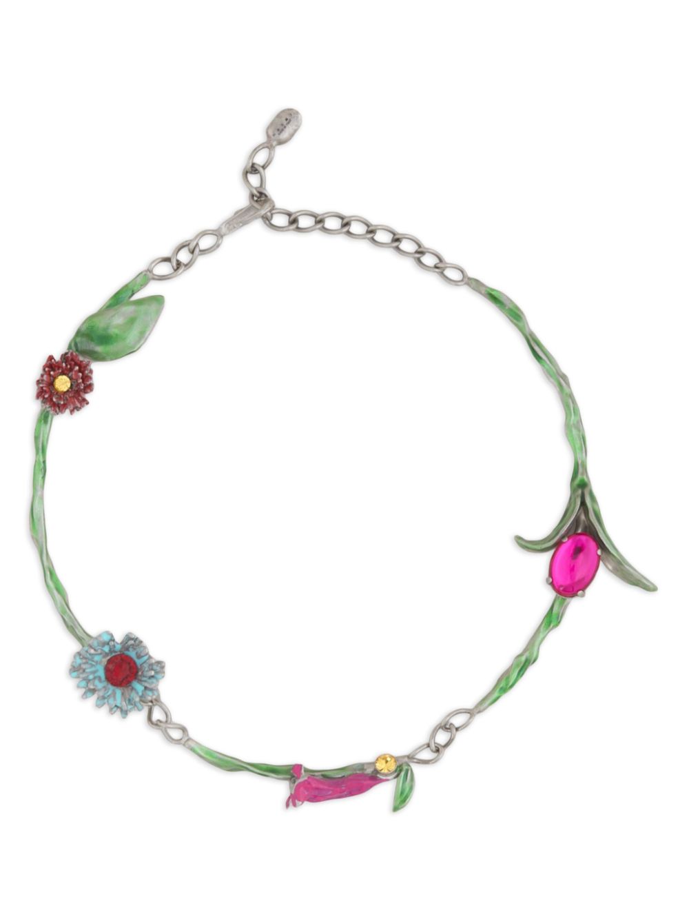 Marni floral necklace - Silver