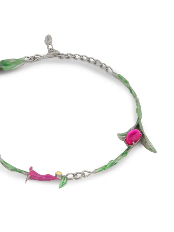 Marni Floral Necklace | Silver | FARFETCH