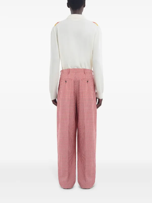 パンツ MARNI HOUNDSTOOTH PLAID PANTS TIME SALE] MARNI マルニ チェック柄 キャロットカット