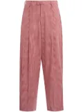 Marni check pattern trousers - Red