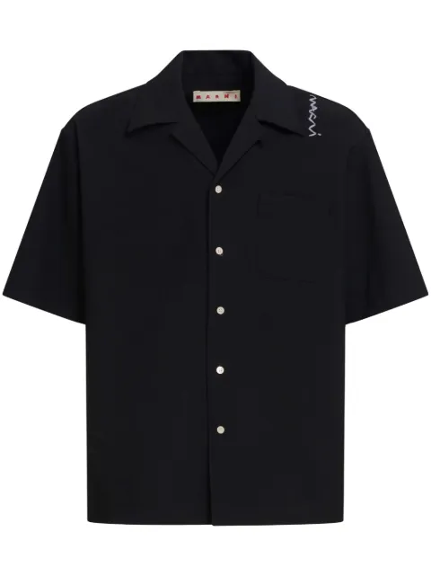 Marni camisa con cuello italiano