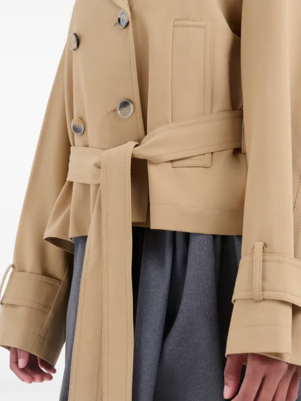 【送料&関税込】Marni Double-breasted Trench Marni double-breasted Trench Jacket | Neutrals | FARFETCH