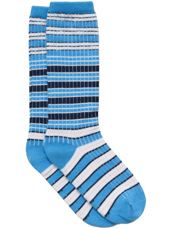 【送料&関税込】Marni Striped Socks Marni Yellow & Purple Striped Socks - Alabaster | Garmentory