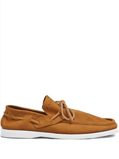 Marni suede lace-up shoes