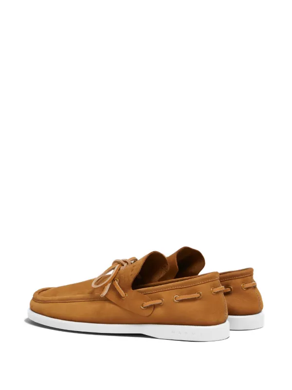 Marni レースアップ スエードシューズ | ブラウン | FARFETCH JP