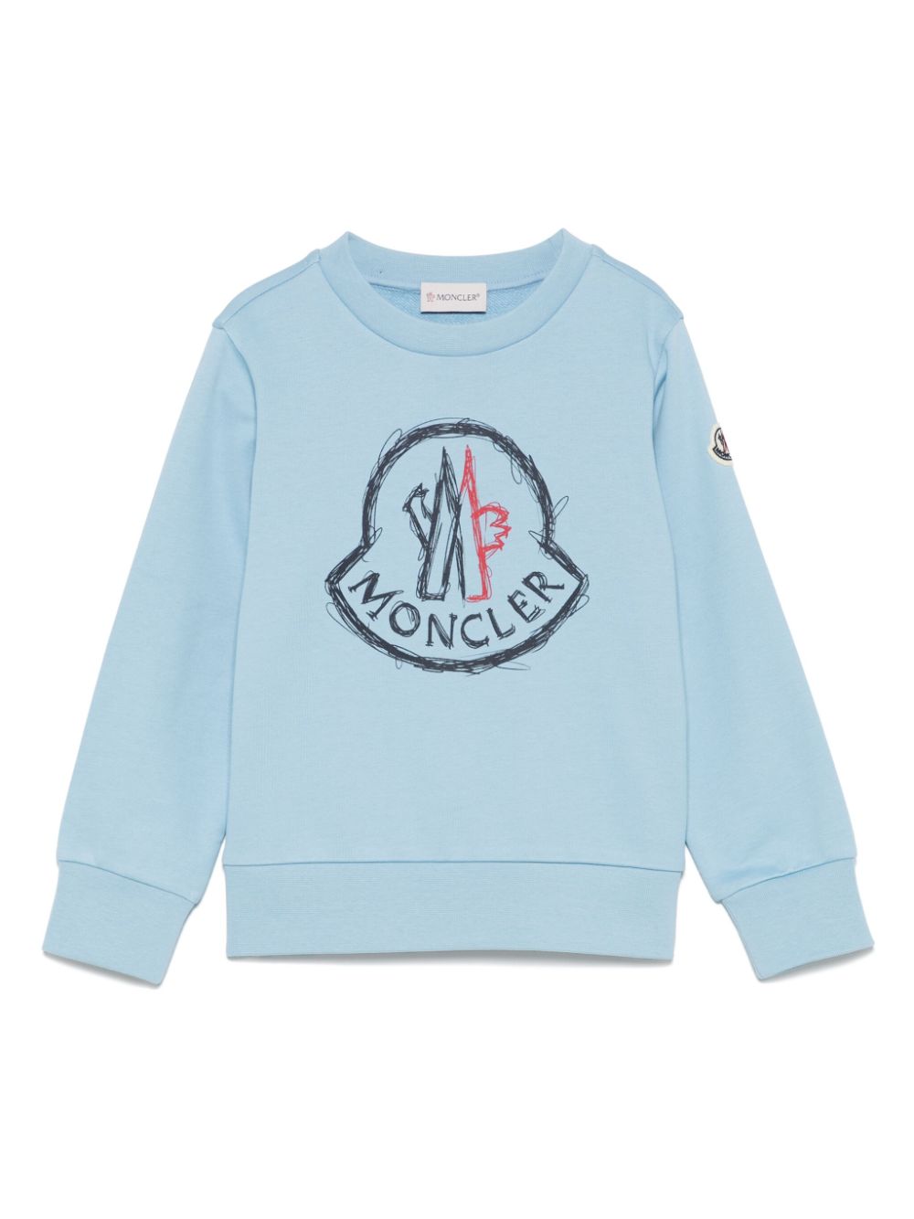 Moncler Enfant logo-print sweatshirt - Blue