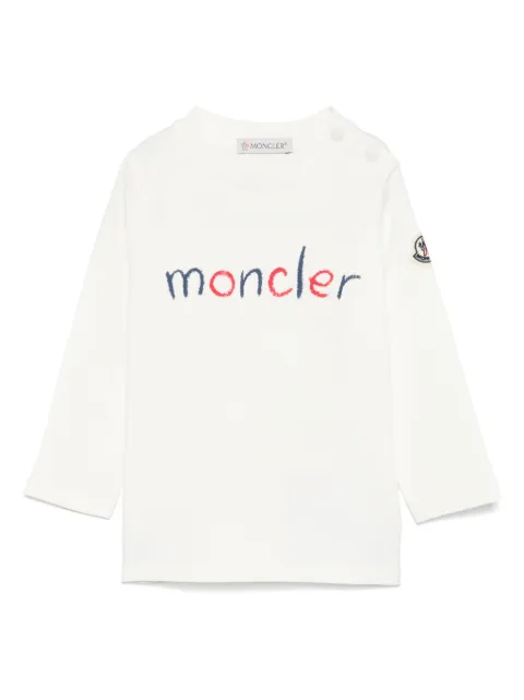 Moncler Enfant تيشيرت بطبعة شعار الماركة