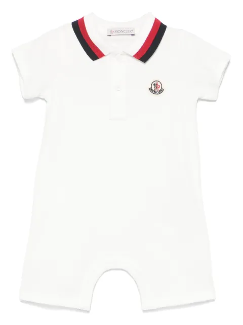 Moncler Enfant logo-patch romper