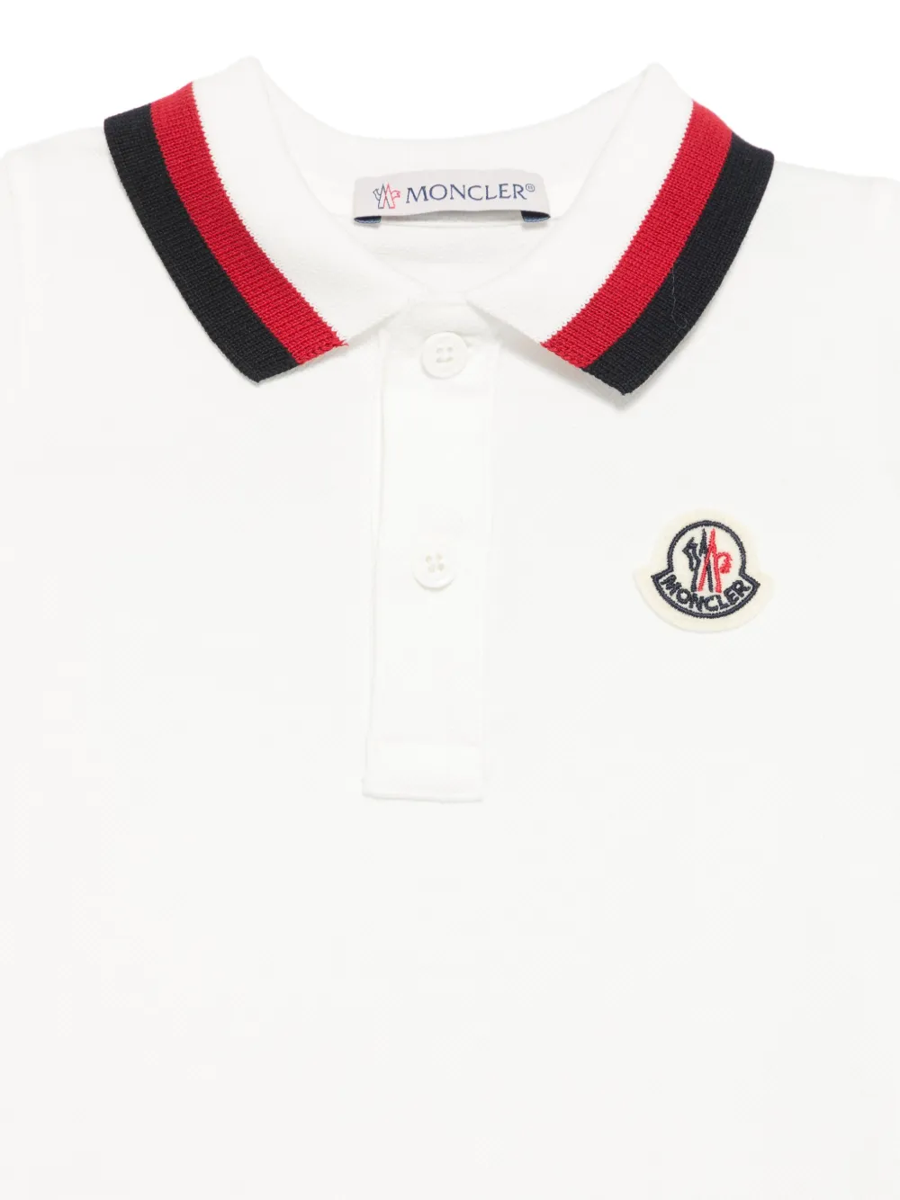 Moncler Enfant Romper met logopatch Wit