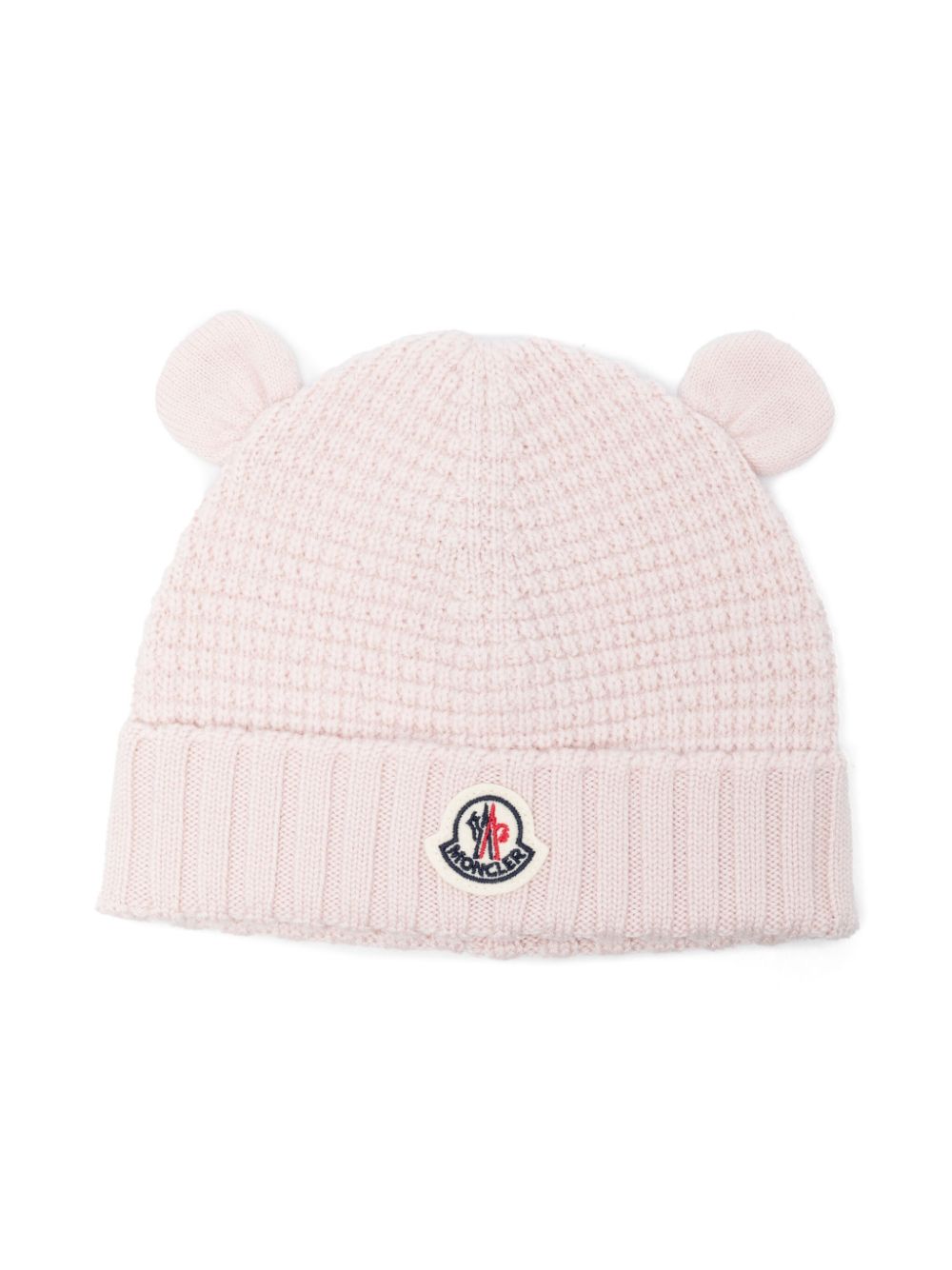 Moncler Enfant virgin wool beanie - Pink