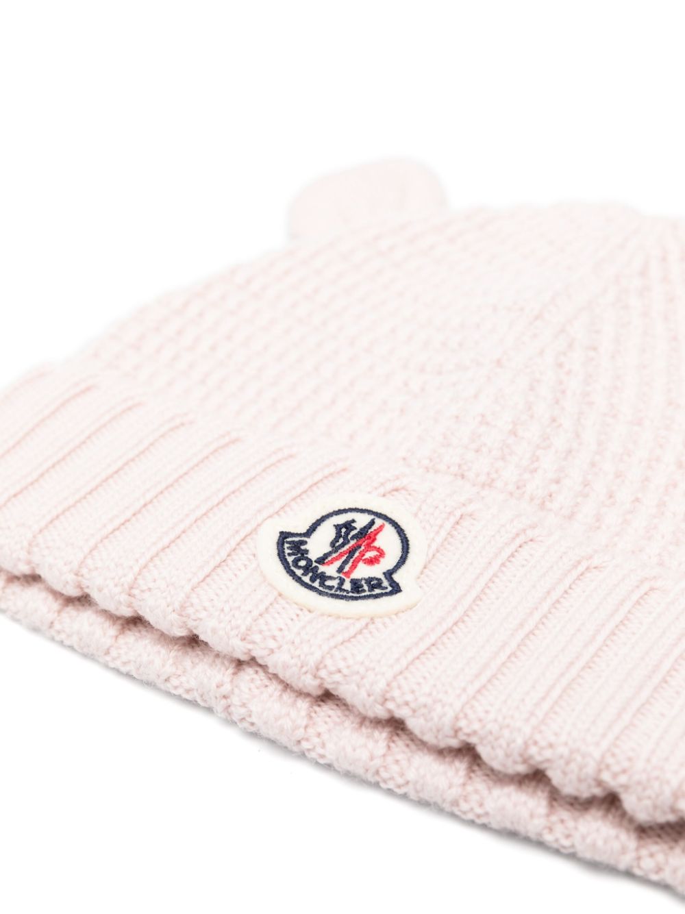 Moncler Enfant virgin wool beanie - Roze