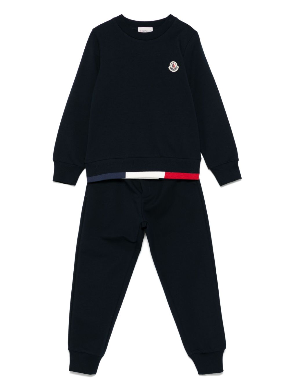 Moncler Enfant stretch-cotton tracksuit Blauw