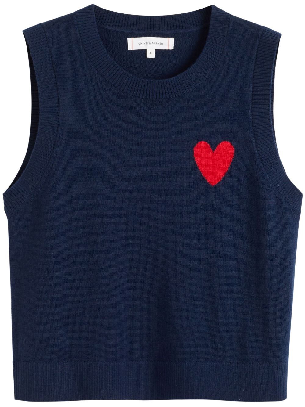 Chinti & Parker Breton Heart vest - Blue