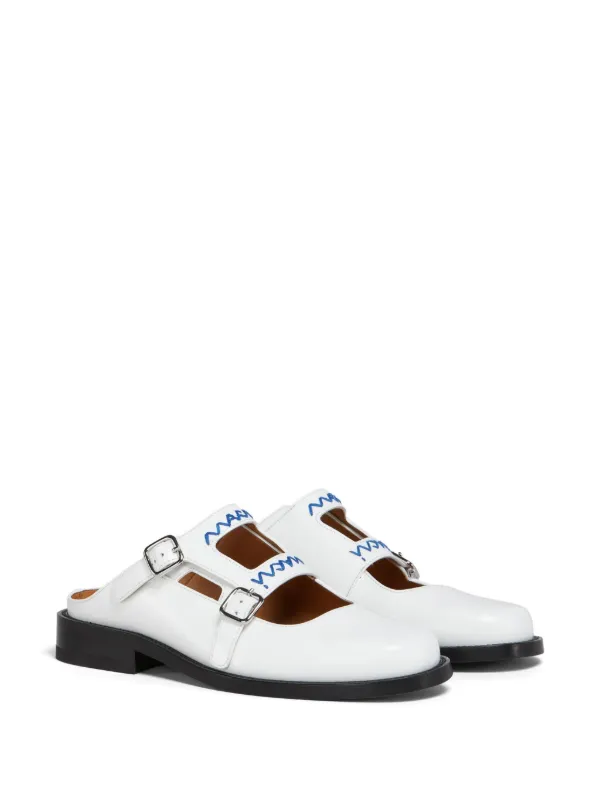 【関税＆送料込み】Marni Mules Brown leather heeled mule | Marni