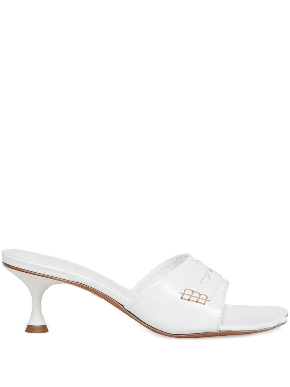 Marni 50mm Moonlight mules White