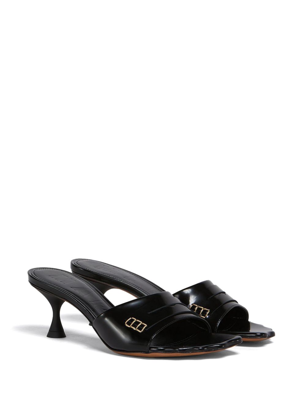 Marni 50mm Moonlight mules - Zwart