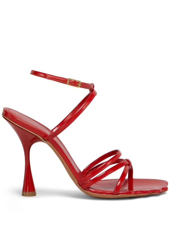 サンダル MARNI Calf Leather Sandal RED/WHT/BLK 44 Marni Leather Sandals | Red | FARFETCH ID