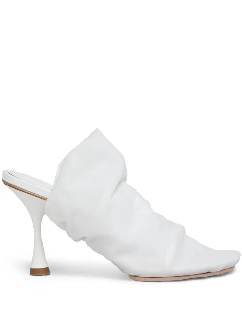 Marni mules en cuir - Blanc - Marni - Modalova
