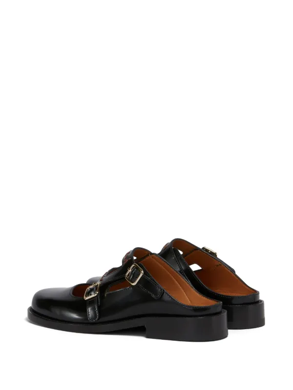 【関税＆送料込み】Marni Mules Marni Buckled Mules | Black | FARFETCH