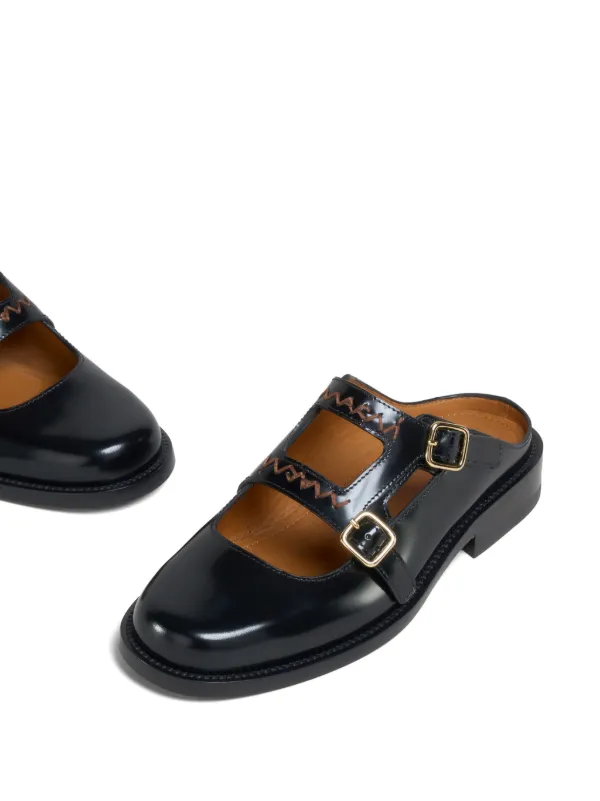 Marni Buckled Mules | Black | FARFETCH