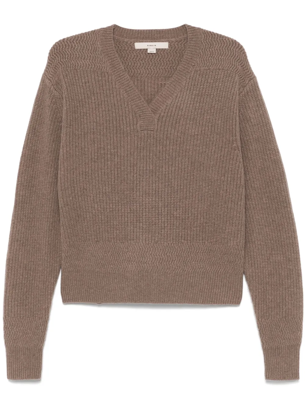 REMAIN Trui van merinowol Beige