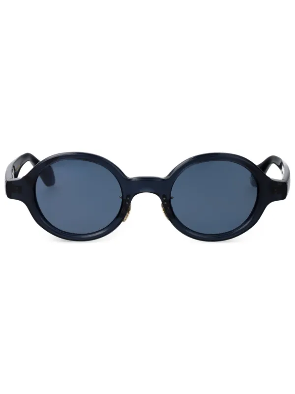 Giorgio Armani ラウンドフレーム サングラス | ブルー | FARFETCH JP