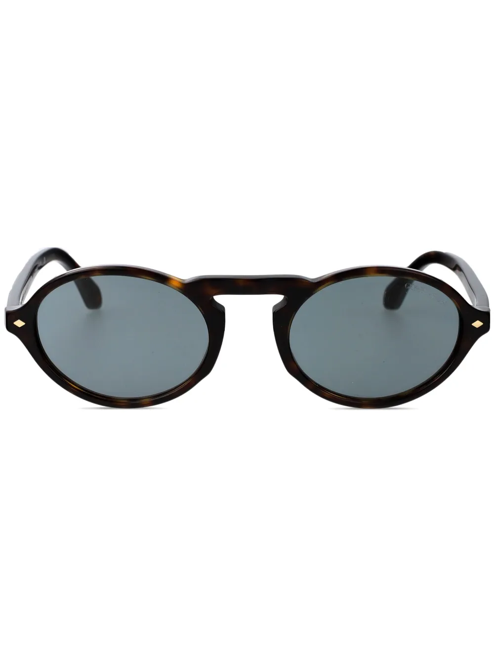 Giorgio Armani Zonnebril met rond montuur Bruin