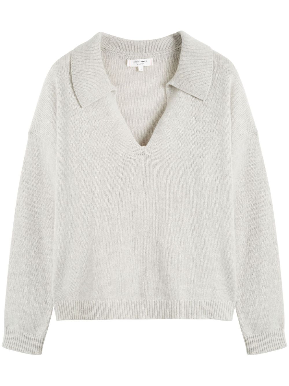 spread-collar cashmere jumper