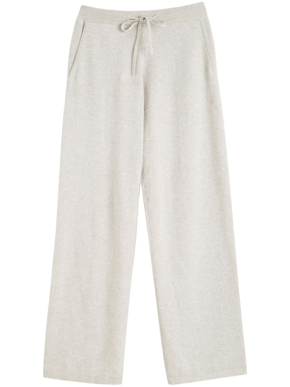 wide-leg cashmere trousers