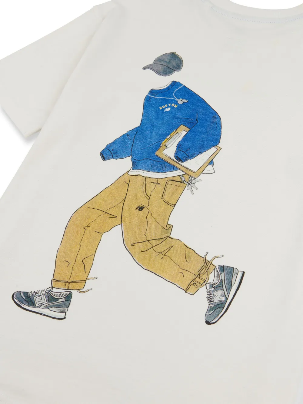 New Balance Kids T-shirt met print Wit